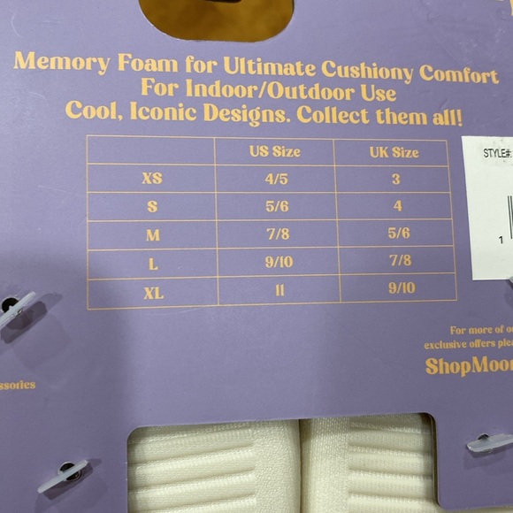 COPY - NWT.  Moodpops, ladies size S (5/6), slippers. - Picture 6 of 11